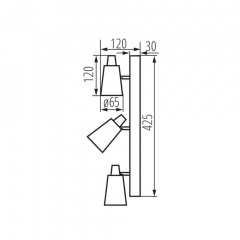 Спот Kanlux Sempra 42.5x12 см Біло-сріблястий (Kan33094) Миргород
