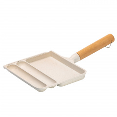Сковорода для сніданку з антипригарним покриттям Breakfast 21x18.5x2 см Бежевий (HP39572W) Вінниця