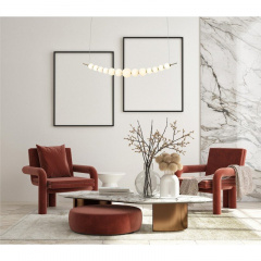 Люстра Italux Ronza 107x13. 5x14 см Золотистий (PND-36472-37W-3K-GD) Виноградів
