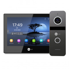 Комплект видеодомофона NeoLight Alpha Hybrid HD KIT 8" Wi-Fi 2 Мп Graphite (301759) Львов