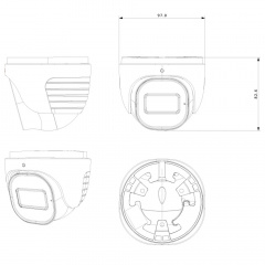 IP-відеокамера Provision ISR DH-340IPSN-28 4 Мп Білий (302488) Полтава