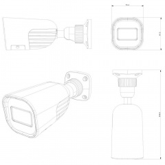 IP-відеокамера Provision ISR BMH-340ADSN-28 4 Мп Білий (302489) Київ