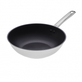 Сковорода Вок Gerlach Solid Lite 28 см Серебристый (5901035505834)