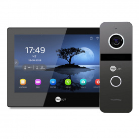 Комплект відеодомофону NeoLight Alpha Hybrid HD KIT 8" Wi-Fi 2 Мп Graphite (301759)