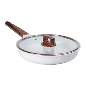 Сковорода универсальная алюминиевая с антипригарным покрытием MGC 28 см Белый (HP-4-467)