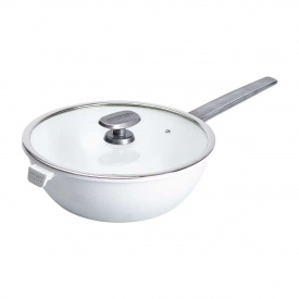 Сковорода алюмінієва ВОК з антипригарним покриттям MGC 30 см Білий (HP-4-460W)