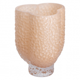 Ваза декоративная стеклянная Flower Season Elisey 18 см Бежевый (HP-10-29)