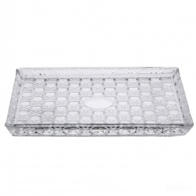Блюдо для закусок YIWU Lirmartur hexagon 24.5x20.5x2 см Прозрачный (HP-YH-38)