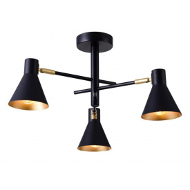 Люстра Candellux Less 48x26 см Черно-золотистый (33-70975)