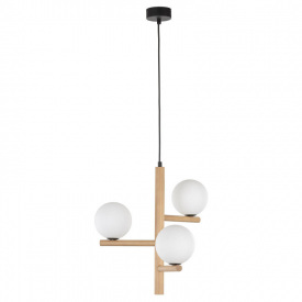 Люстра TK Lighting Estera 33x120 см Бежево-черный (TK6799)