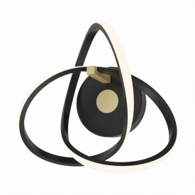 Бра Zumaline Indigo 15x29x30 см Чорний (ZuMB9717-1-3BGN)