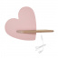 Настенный светильник Candellux Heart 36x26 см Коричнево-розовый (21-84569) Каменское