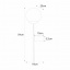 Бра Zumaline Orbit 18x16x55 см Черный (Zu5001) Лубны