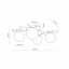 Люстра TK Lighting Sheron 70x41x18 см Біло-коричневий (TK5309) Токмак
