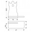 Настінний світильник Candellux Tower 27x28.5 см Коричнево-синій (21-85047) Хуст