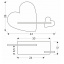 Настінний світильник Candellux Heart 43x26 см Коричнево-рожевий (21-84552) Хмільник