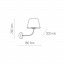 Бра TK Lighting Chicago 18x26 см Коричнево-черный (TK4186) Кропива
