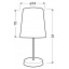 Настільна лампа Candellux Gala 14x31 см Білий (41-98392) Куйбишеве