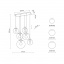 Люстра TK Lighting Esme 77x47x140 см Чорний (TK4819) Ізюм