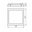 Стельовий світильник Kanlux Tybia 32x32x6.5 см Біло-чорний (Kan24645) Слов'янськ