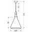 Люстра Candellux Robinson 26x115 см Чорно-коричневий (31-10421) Гайсин