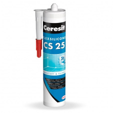 Герметик CERESIT CS 25 SILICOFLEXX белый 280 мл