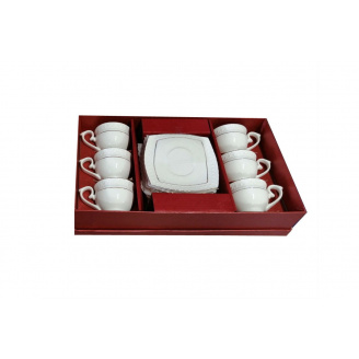 Сервіз кавовий фарфоровий 12 предметів Interos 506707 12 S