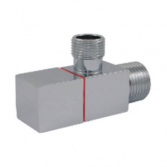 Кран санітарний DN15 1/2 GZ x 3/8 GZ Schlosser Хром Square (606000053) Херсон