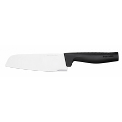 Кухонний ніж Сантоку Fiskars Hard Edge 16 см Чорний (1051761) Братське