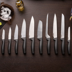 Нож поварский Fiskars Hard Edge 14 см Черный (1051749) Каменка-Днепровская