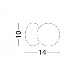 Настінний світильник Nova Luce Zero 14x10 см Білий (Nova9577013) Біла Церква