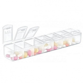 Органайзер для тижневого прийому вітамінів 15*3.5*2.5 см. Akay Plastik AK-558