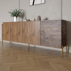 Комод Lion Грей 204x38x76.5 см Дуб Ліворно/Дерево (LION-042663) Київ
