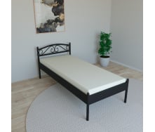 Ліжко Tobi Sho VERONA-1 односпальне металеве 190X80 Чорний