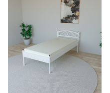Ліжко Tobi Sho VERONA-1 односпальне металеве 190X80 Білий