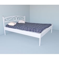 Кровать Tobi Sho VERONA-1 полуторная металлическая 200X120 Белый