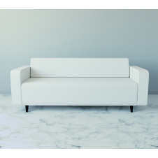 Диван офісний Tobi Sho Арне з підлокітниками 1880х700х740 мм, шкірзам White/2300