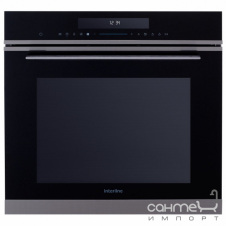 Встраиваемый духовой шкаф с микроволновой печью Interline OMG 970 SCD BA черный