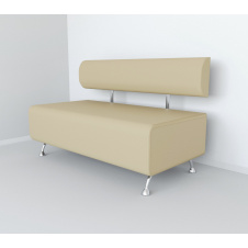 Диван офисный Tobi Sho Доран-42 без подлокотников 1200x540x750, кожзам Шампань 2207