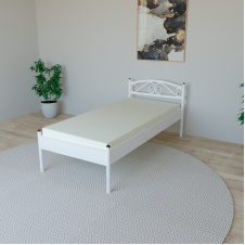 Кровать Tobi Sho VERONA-1 односпальная металлическая 190X90 Белый
