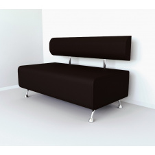 Диван офисный Tobi Sho Доран без подлокотников 1200x540x750, кожзам Темный шоколад 22311