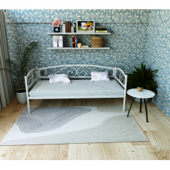 Кровать-тахта металлическая Tobi Sho VERONA Lux односпальная 190x90 Белый Золотоноша