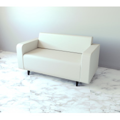Диван офісний Tobi Sho Арне з підлокітниками 1380х700х740 мм, шкірзам White/2300 Павлоград