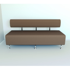 Диван офісний Tobi Sho Доран-42 без підлокітників 1800x540x750, шкірзам Капучино 2242 Косів