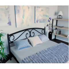 Кровать Tobi Sho VERONA-1 полуторная металлическая 200X140 Черный Ромны