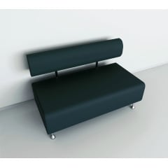 Диван офісний Tobi Sho Доран-42 без підлокітників 1200x540x750, шкірзам Морська хвиля 2215 Черкаси