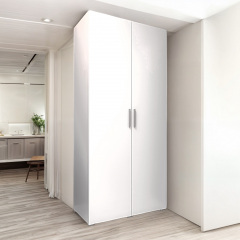 Шкаф распашной двухдверный Tobi Sho ST-0010 с полками, 1000х2180х520 мм Белый Переяслав-Хмельницкий
