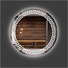 Дзеркало кругле Екватор з LED підсвічуванням DR-69 650х650х30 Орнамент Веселе