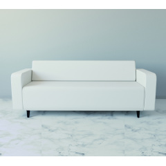 Диван офісний Tobi Sho Арне з підлокітниками 1880х700х740 мм, шкірзам White/2300 Київ