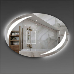 Зеркало овальное Экватор с LED подсветкой DR-72 800х600х30 Умань